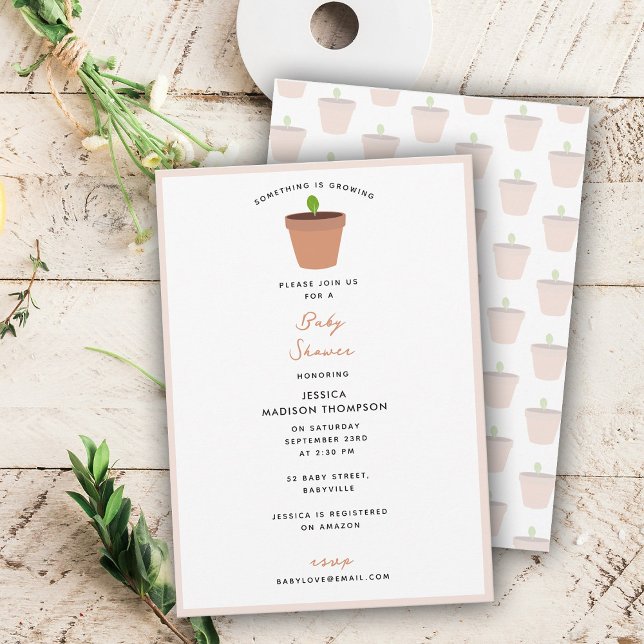 Gardening Garden Baby Shower Party Theme Invitation (Gardening Garden Baby Shower Party Theme Invitation)