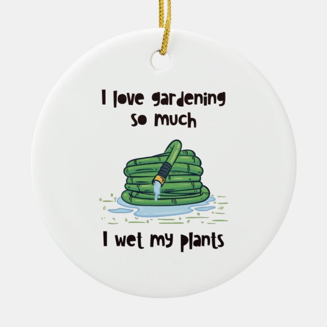 Gardening Garden Hose Ceramic Tree Decoration (Front)