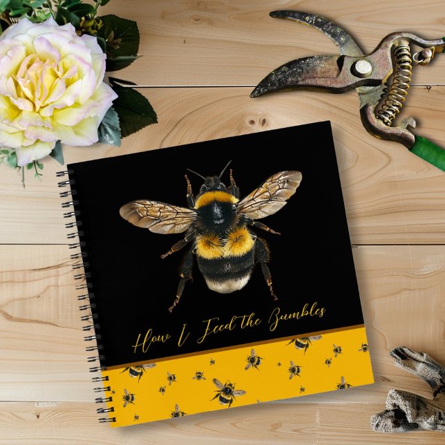 Gardening Gift Feed the Bees Custom Journal (Creator Uploaded)