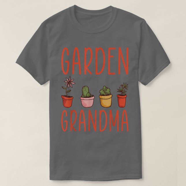 Gardening Grandma Shirt Flower Garden Grandma T-Sh (Design Front)
