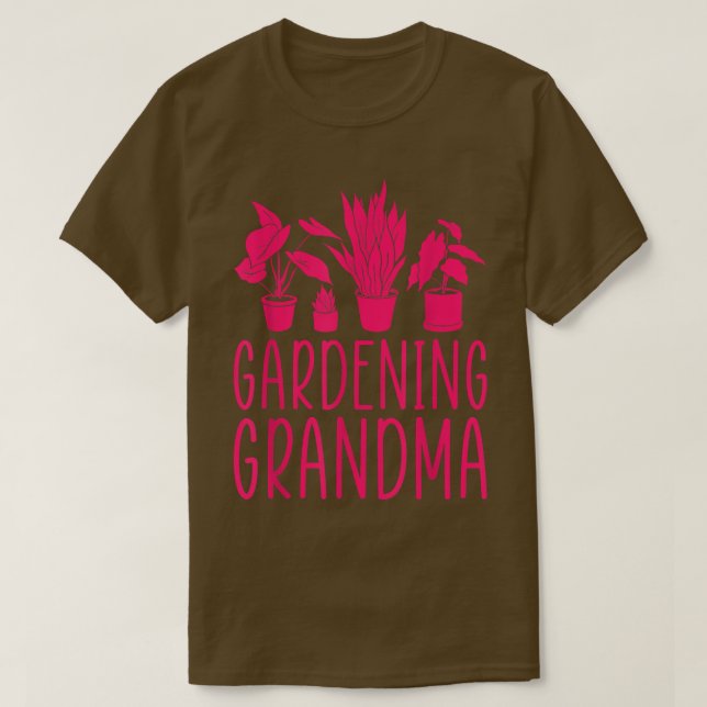 Gardening Grandma Shirt Flower Garden Grandma T-Sh (Design Front)
