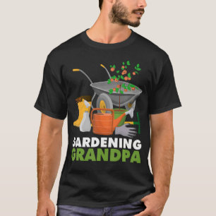 Gardening Grandpa Funny Vegetable Gardener Garden T-Shirt