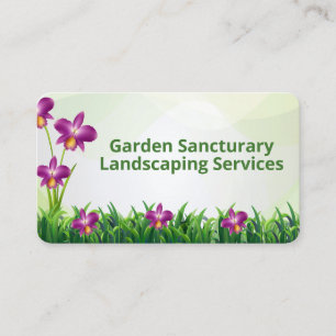 Gardening Grass Landscaping Business Card