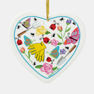Gardening Heart Ornament