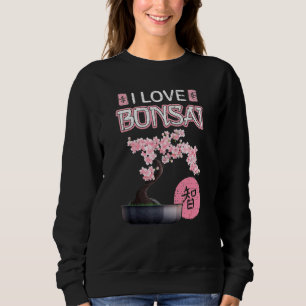 Gardening Hobby Retro Japanese Cherry Sakura Bonsa Sweatshirt