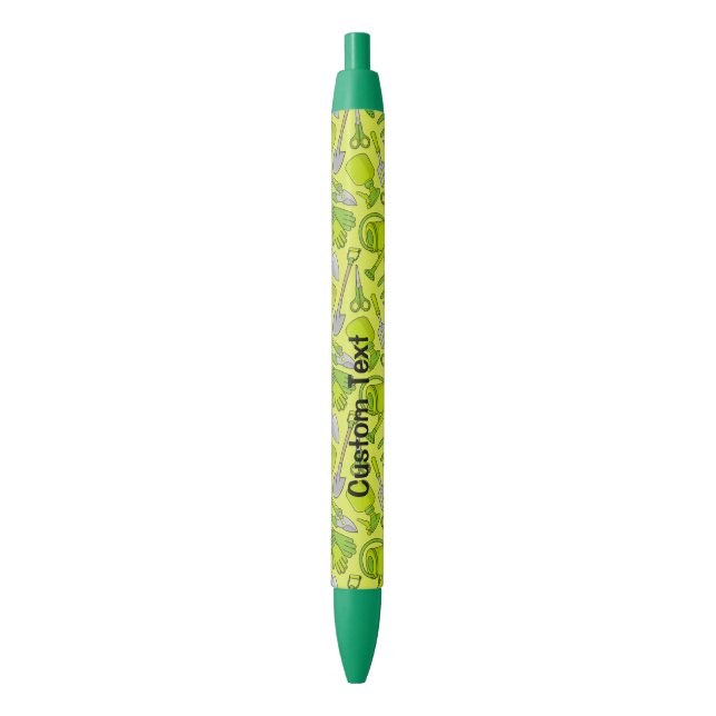 Gardening Icons Blue Ink Pen (Front Vertical)