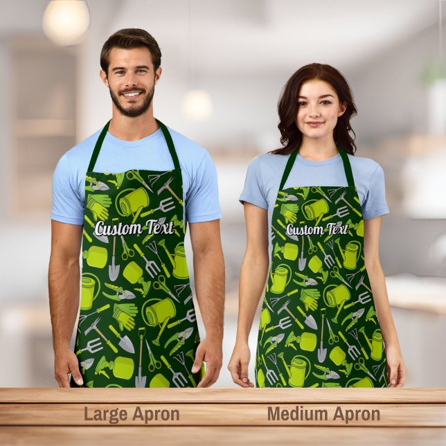Gardening Icons Pattern Apron (Creator Uploaded)