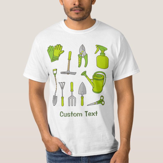 Gardening Icons T-Shirt (Front)
