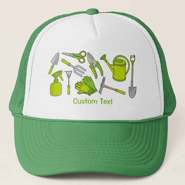 Gardening Icons Trucker Hat (Front)