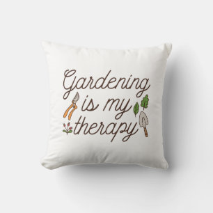 Gardening Is My Therapy Cushion