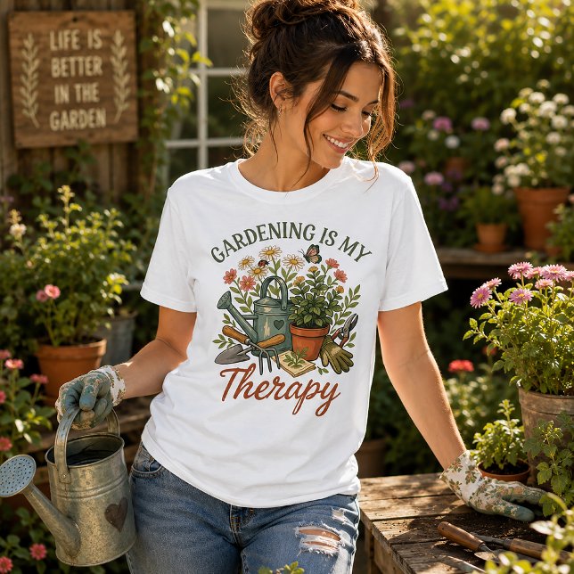 Gardening is my Therapy Tri-Blend Shirt (Creator Uploaded)