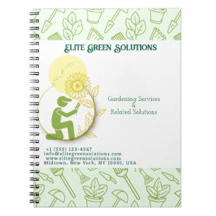 Gardening & Landscaping Solutions Business Card Notebook