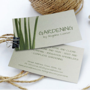 Gardening Lawn Care Landscape Design Architect Business Card