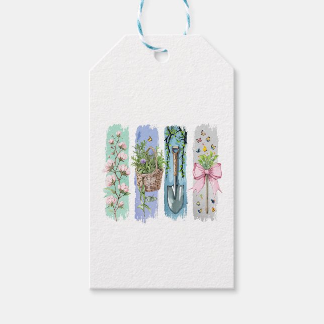 Gardening Nature Lover Gift Tags (Front)