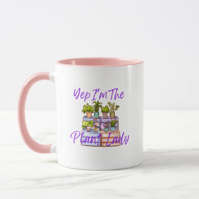 Gardening "Plant Lady" Coffee Mug  (Left)