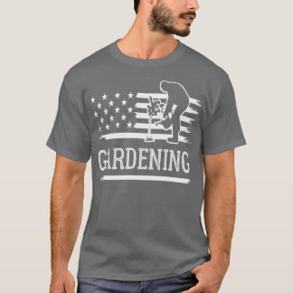 Gardening plant loverGarden US Flag vector T-Shirt
