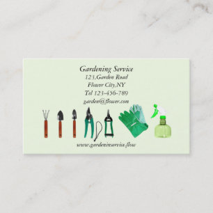 Gardening Service Business Card Template