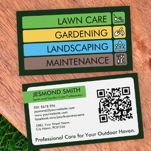 Gardening Services - Clean Minimal Bold Business Card