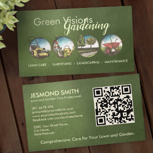 Gardening Services - Hand drawn Illustration Business Card