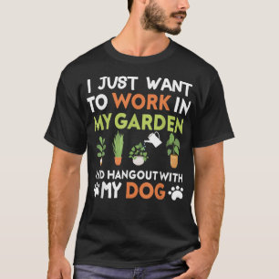 Gardening Tee Dog Lover Gardener Garden Pet Plants