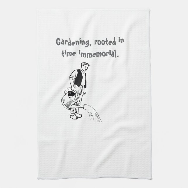 Gardening theme tea towel (Vertical)