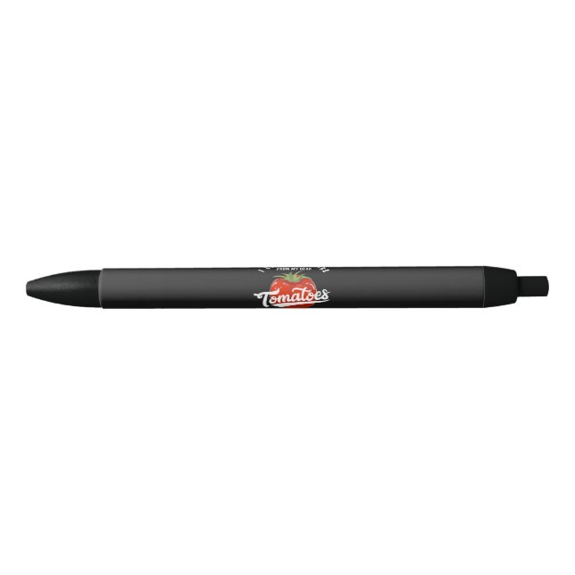 Gardening Tomatoes Black Ink Pen (Front)