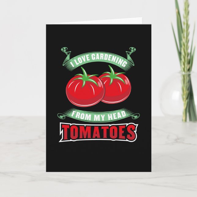 Gardening Tomatoes Card (Front)