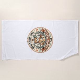 Gardening Tool Garden Centre Cat Gardening Tool Ga Beach Towel