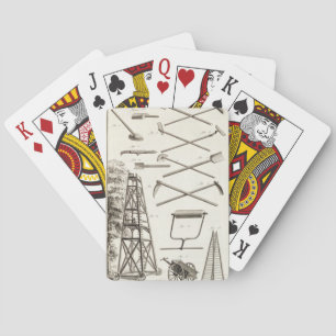 Gardening tools and a mobile pruning platform, fro playing cards