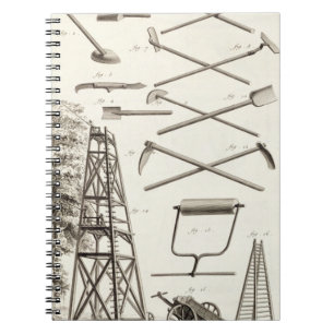 Gardening tools and a mobile pruning platform, fro spiral notebook