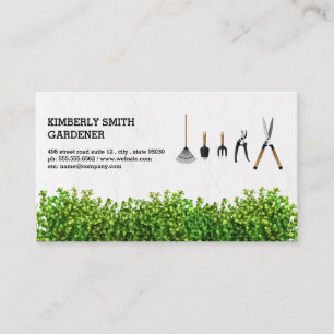 Gardening Tools   Bushes Business Card