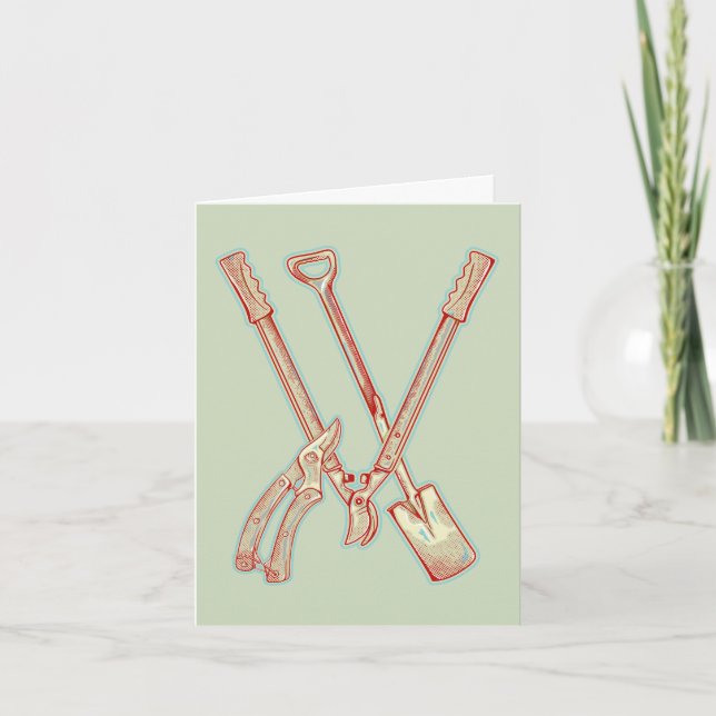 Gardening tools card (Front)