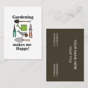 Gardening Tools Gardening Business Card