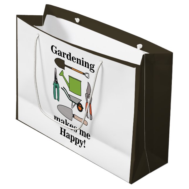 Gardening Tools Gardening Large Gift Bag (Front Angled)