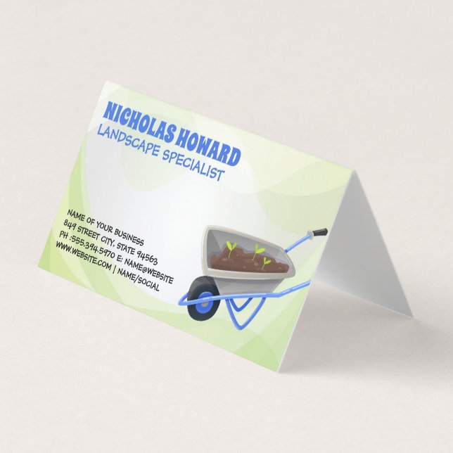 Gardening Tools | Landscaper Business Card (Front)