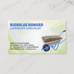Gardening Tools   Landscaper Business Card