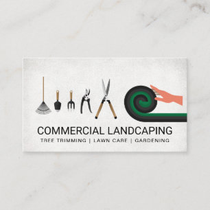 Gardening Tools Lawn Care Landscape Business Card