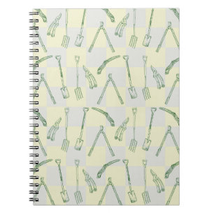 Gardening tools Pattern Notebook