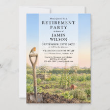 Gardening Watercolor Retirement Party