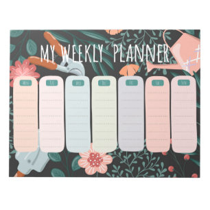 Gardening Weekly Planner Notepad