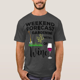 Gardening Wine Graphic T-Shirt