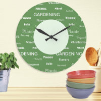 Gardening Words Garden Themed Patterned Green