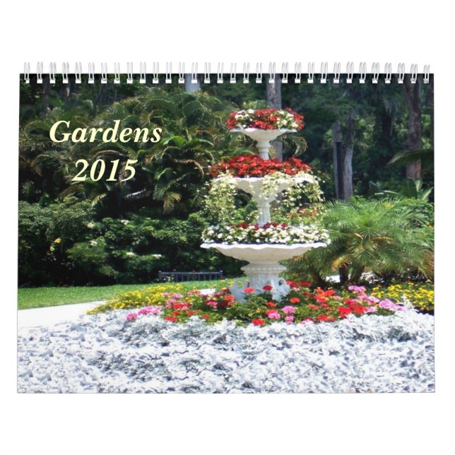 Gardens and Flowers 2015 Calendar (Cover)