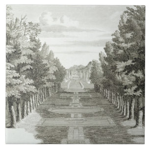Gardens at Tshehar-Bagh, Isfahan, from' Voyages du Tile
