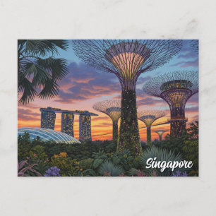Gardens by the Bay Singapore Postcard