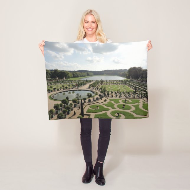 Gardens of Versailles Fleece Blanket (In Situ)