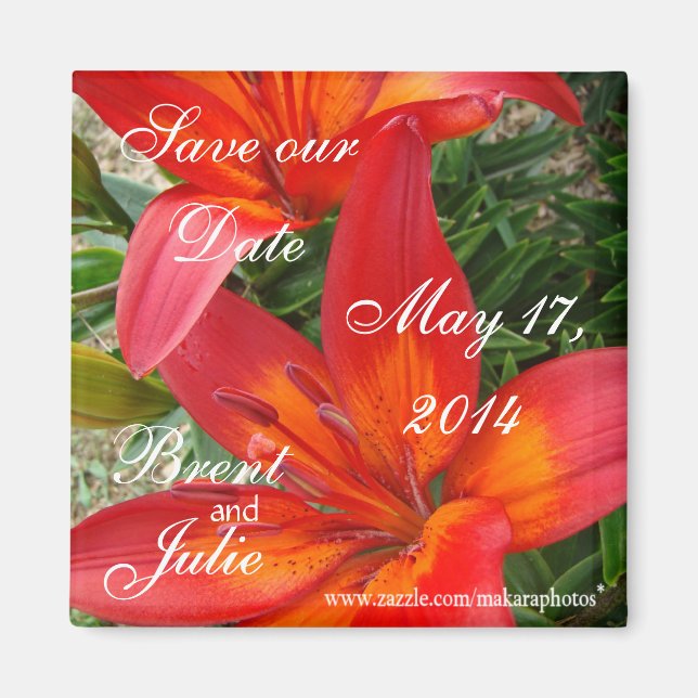GardenWedding-Save-the-Date-customise Magnet (Front)