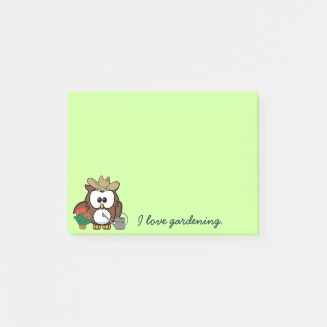 gardner owl post-it notes (Front)