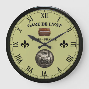 Gare de L’Est ~ Paris France ~ Upright Piano ~  Large Clock