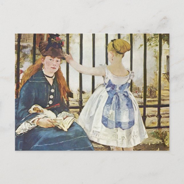 Gare Saint-Lazare - Edouard Monet Postcard (Front)